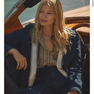 NWT Maeve by Anthropologie Tailored Denim Blazer